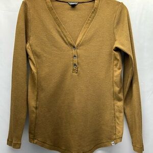 Eddie Bauer Mustard Brown Waffle Knit Top Hat Women’s S